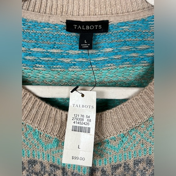 Talbots Multicolor Striped Cardigan - Picture 6 of 10